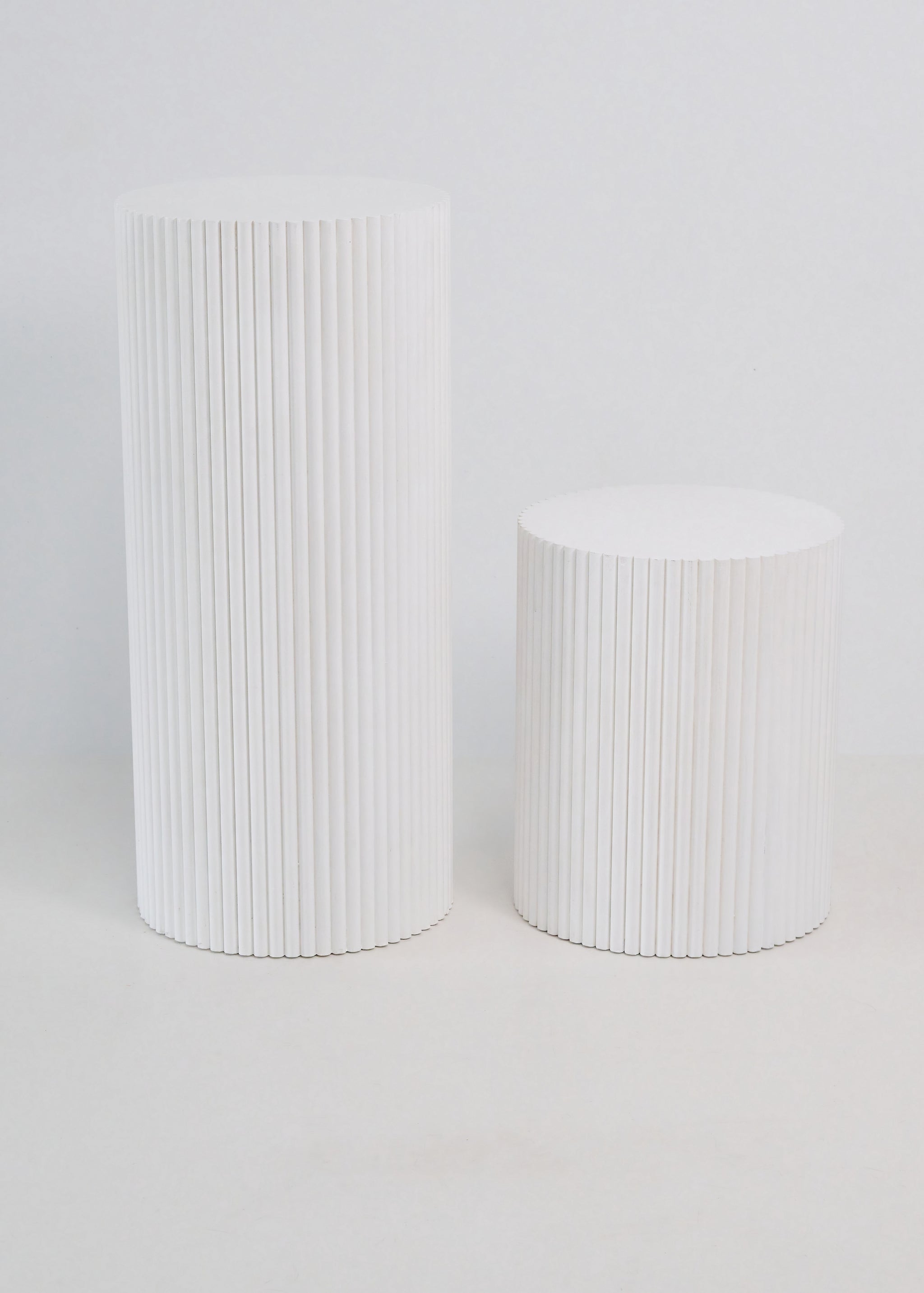 Small White Ripple Plinth