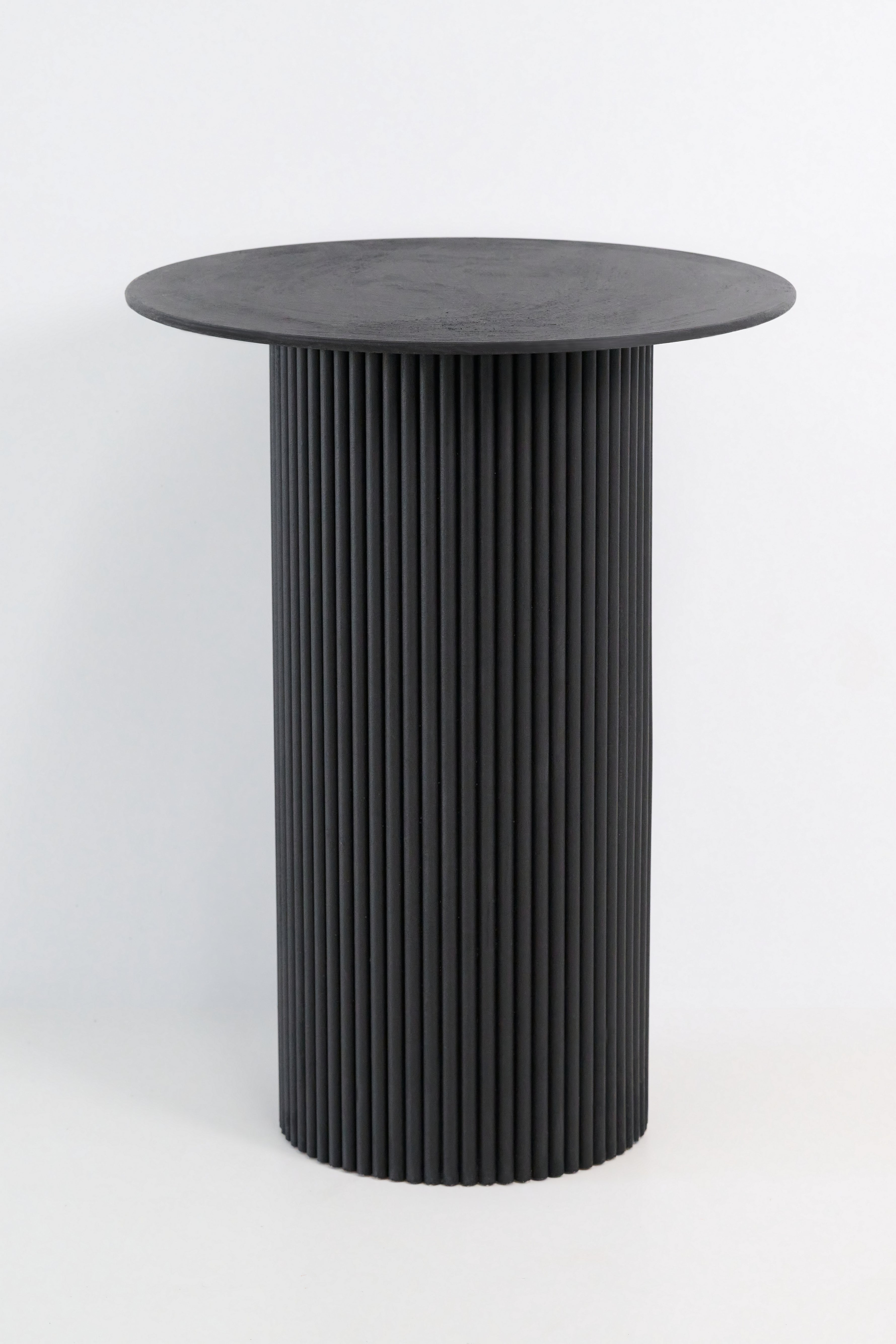 Tall Black Ripple Plinth