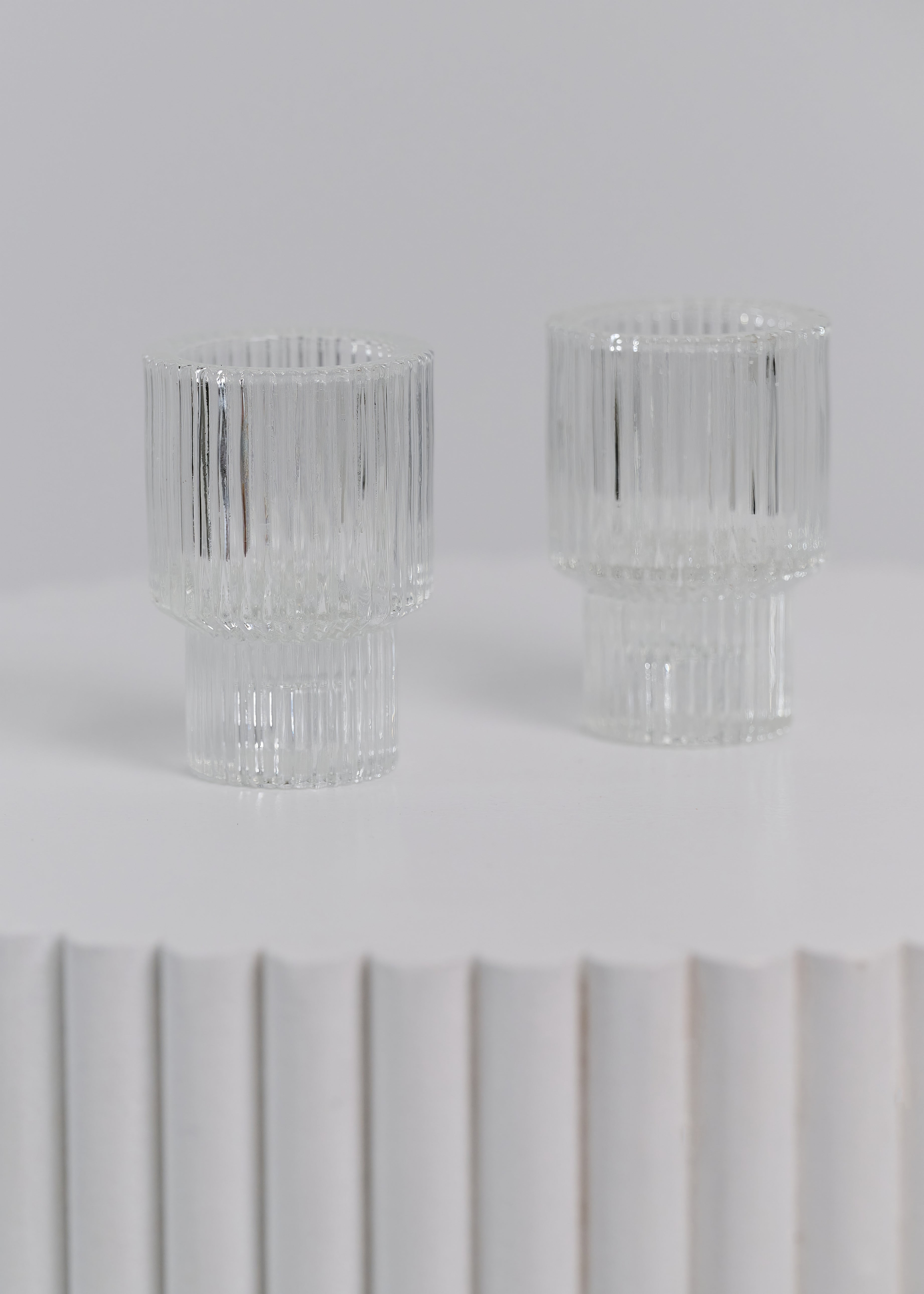 Arlo Glass Candle Holders