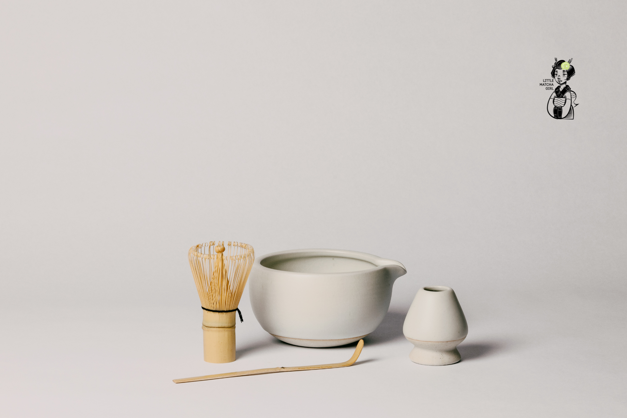 Little Matcha Girl - Matcha Bowl/Whisk Set