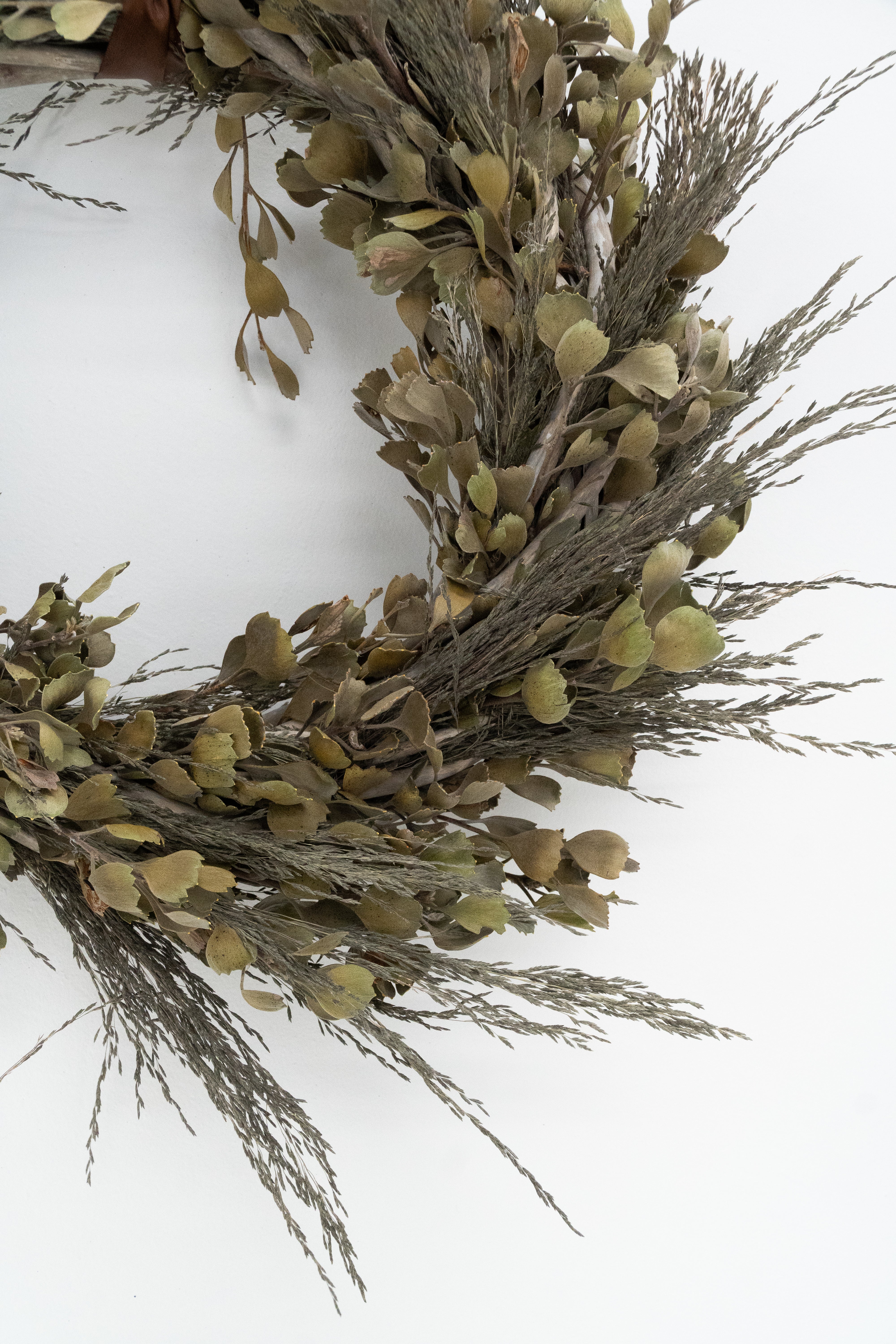 Dried Love Grass and Templetonia Wreath