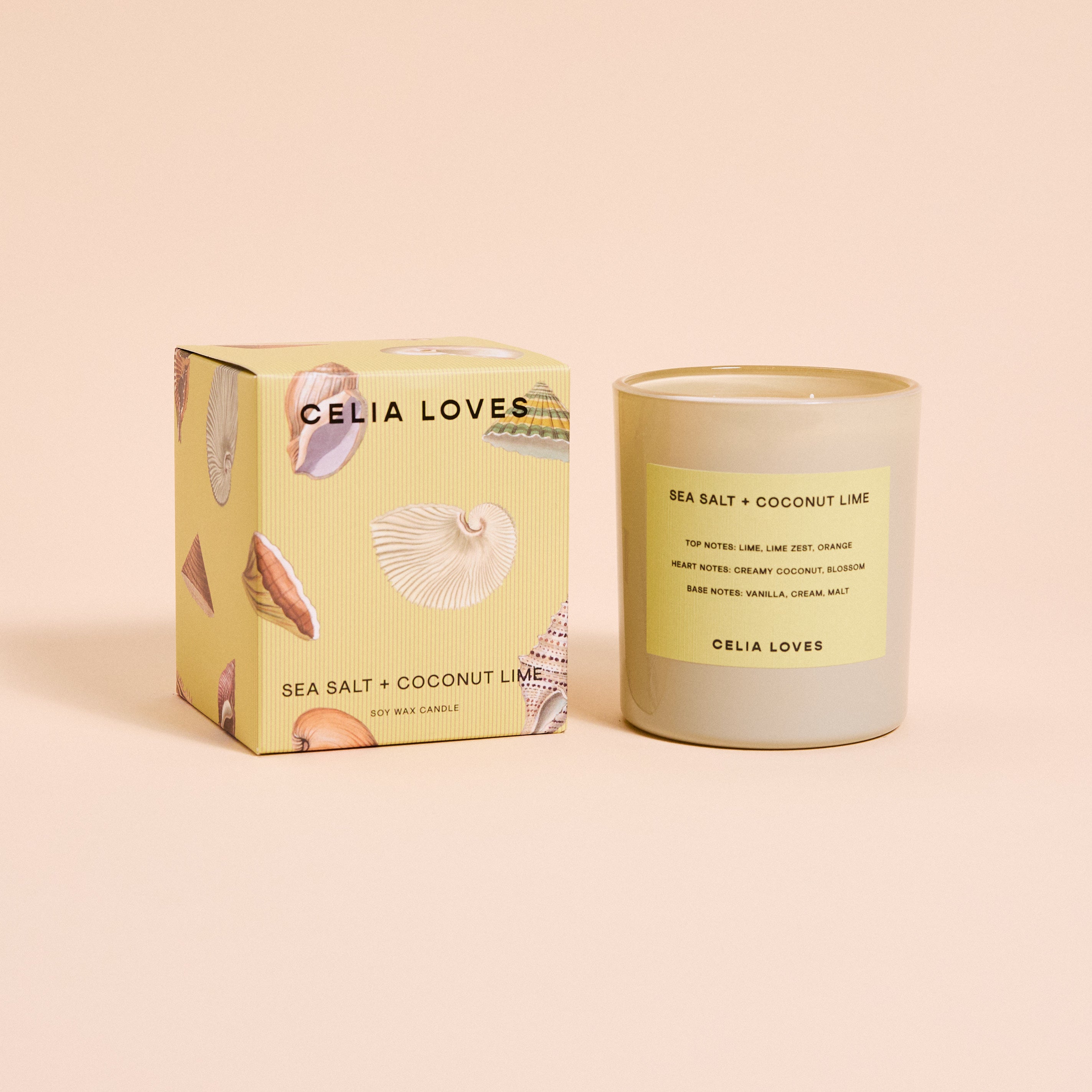 Celia Loves - Sea Salt & Coconut Lime Candle 395g